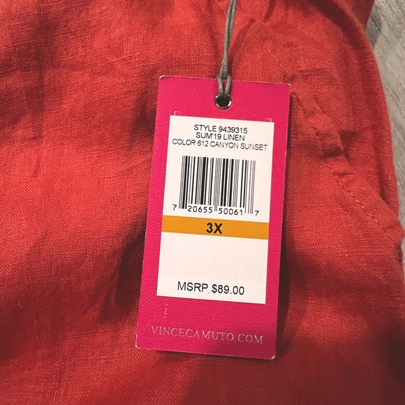 Linen pants in rustic orange (canyon sunset) - Picture 4 of 7